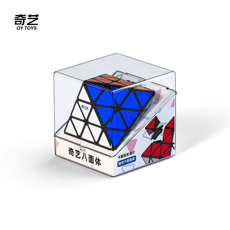QIYI 8-Sided Smooth Patch Magic Cube 3rd Order Turbulent Octahedron Special-Shaped Magnetic Game Puzzle Toy for Children