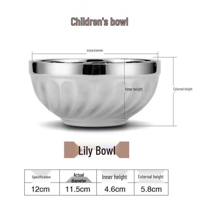 

Zankang Stainless Steel Double-Layer Insulated Rice Bowls - 10-Pack