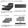 Elecom Tastatur Bluetooth Klappbar Multi-Pairing Schwarz TK-FLP01BK