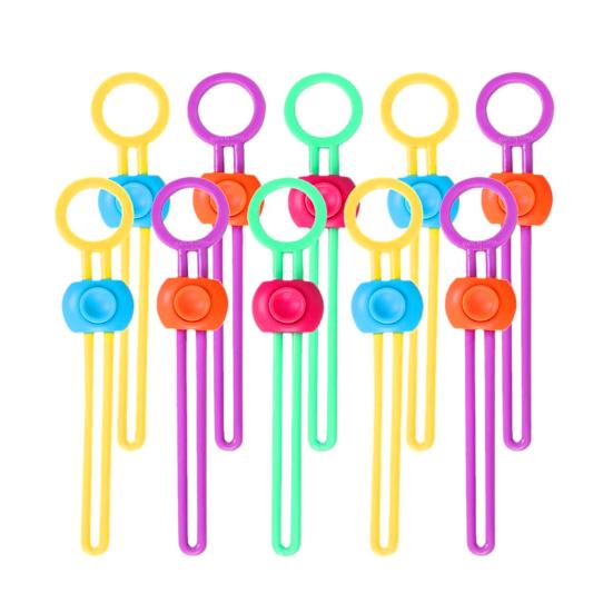 10Pcs Sealing Ties Reusable Multipurpose Zipper Cable Ties Food Bags Detachable Sealing Cables (as the picture,10pcs)