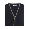 Daks Men S viScoSe Blend Tipping Color Block Cardigan dmp1Swcd101n1