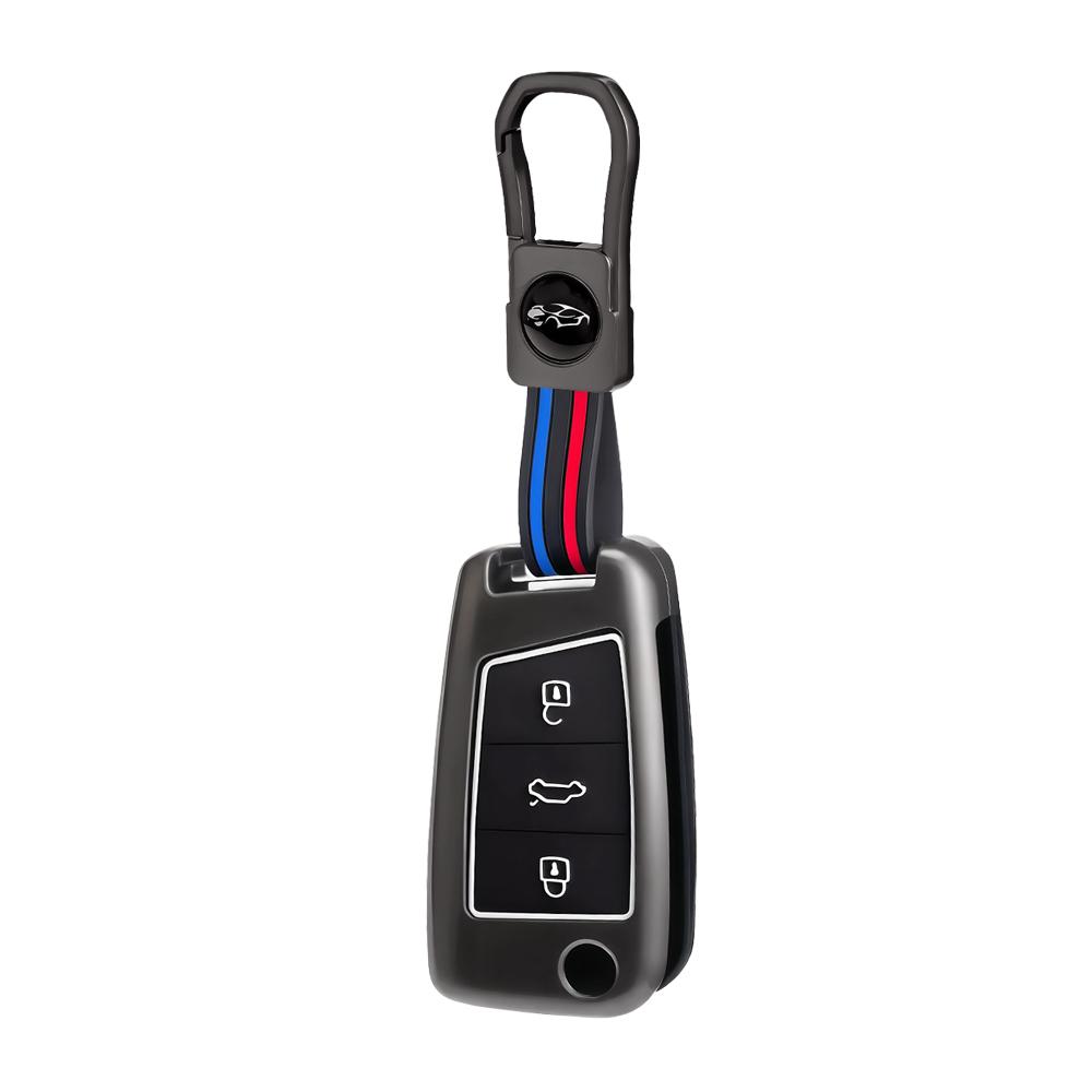 Zinc Alloy Car Key Case Cover For Vw Volkswagen Golf 7 Mk7 Tiguan Mk2 For Seat Ateca Leon Fr 2 Ibiza Skoda Octavia Kodiaq