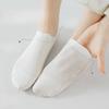 Boneless Women's Socks, Mesh Breathable Solid Color Boat Socks, Antibacterial and Deodorizing Combed Cotton Short Tube Anti-drop Heels Women's Socks