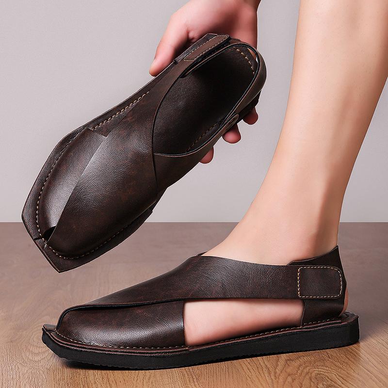 Large Size Business Casual Genuine Leather Men Sandals Summer Men Beach Sandals Outdoor Sandals For Men