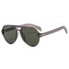 PC Double Beam Large Frame Retro Toad Glasses Sunshade UV Resistant Sunglasses Men's Pilot Sun Glasses UV400 Glasses