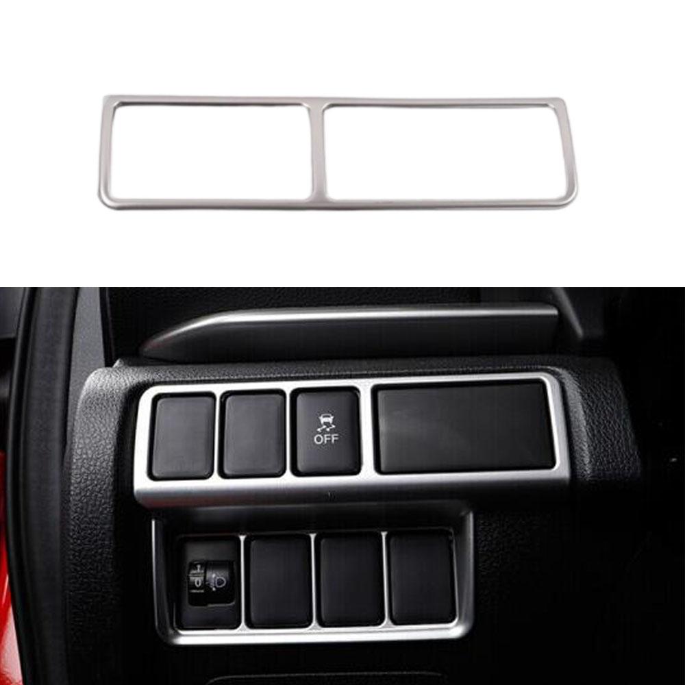 Stainless Steel Rearview Mirror Adjust Switch Cover Trim  Gear Box Panel Frame For Mitsubishi Eclipse Cross 2017 2018 -
