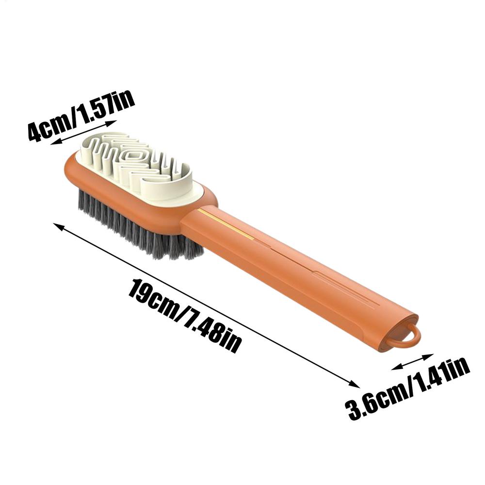 

1pc Double-Sided Shoe Brush Gentle Polishing & Scrubbing for Shoes, Home Travel Dorm Apartment Hotel Cleaning