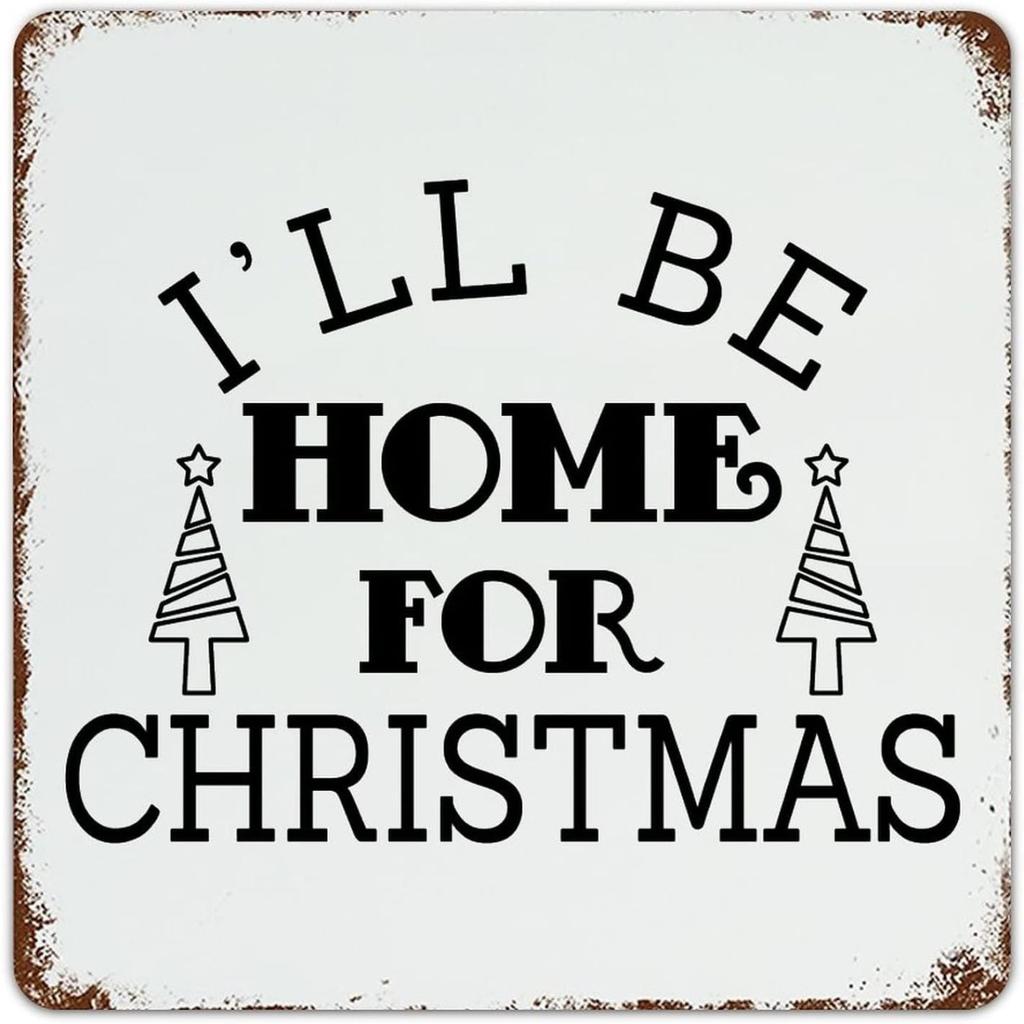 Christmas Metal Wall Art for Home Living Room Kitchen Decor