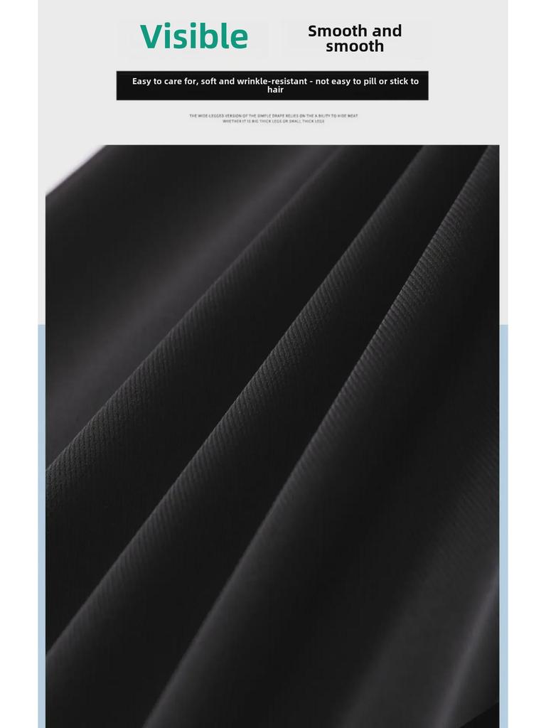 Women's High-Waist White Suit Pants - Spring and Autumn 2023, Straight Wide-Leg Design