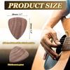 uxcell Wooden Guitar Walnut Wood with with Storage Case and Bass Reddish Brown 10-Pack Picks, 2.5mm Grooving, (for Electric, Acoustic, Guitars),