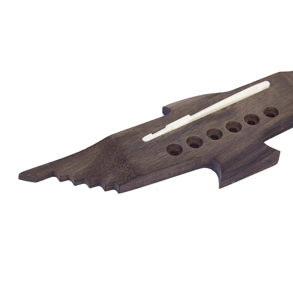 6-saitiger Steg für Akustikgitarre, Piezo-Tonabnehmerstifte, Sattelmuttern-Set