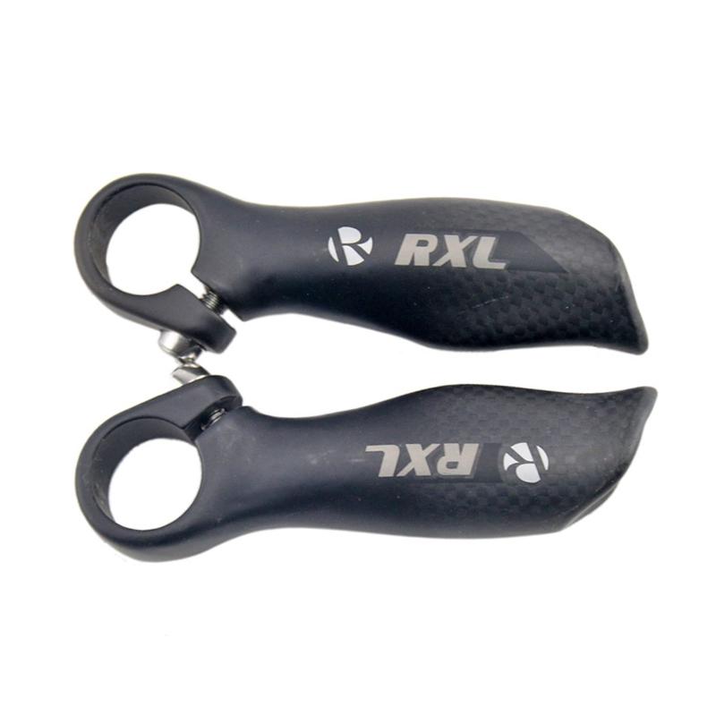 RXL SL-Bicycle Handlebar Horns, Black Bar End, Ergonomic Design, Mountain Bikes, Carbon Fiber, Horn серый