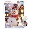 Christmas Pearl Painting Handmade Pearl Kit Snowman Theme Home Decoration Painting