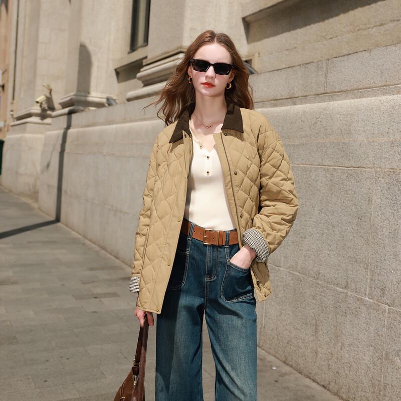 Sancai Women's Loose Fit Lightweight Goose Down Jacket