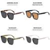 Vintage Square Sunglasses With Uv400 Protection For Fashionable Outdoor Travel