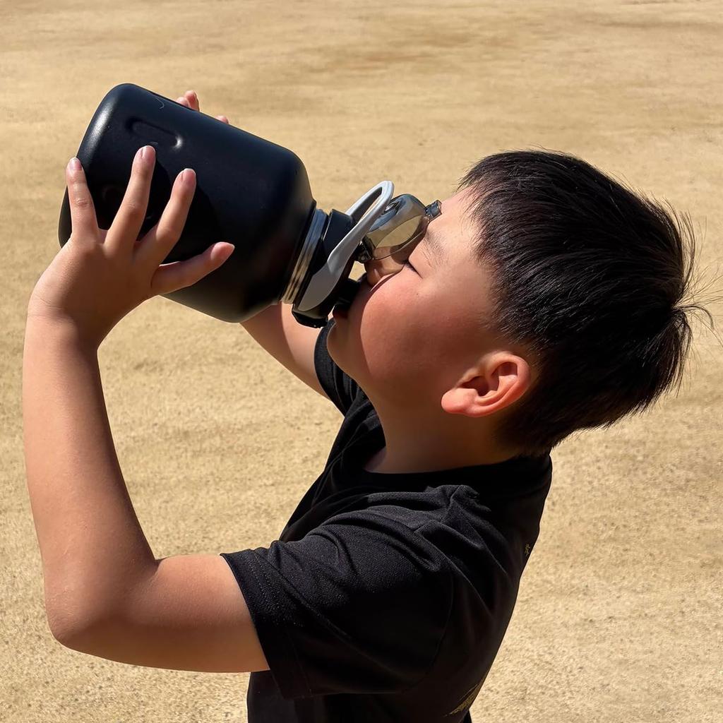 LOGOS ThermoWall Vacuum Insulated Large Ice Drink Bottle Ice Gray 81286252 Keeps Drinks Cold Ideal for and Direct - Geki-no (Type 625) D-1500ml -