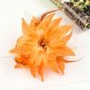 S161020 Large Lily Flower Hair Clip Feather Headpiece for Women Silk Cloth Foam Gauze Diameter 14CM