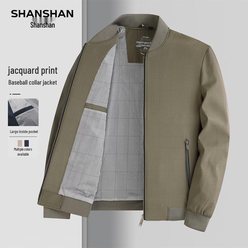 SHANSHAN Men s Casual Baseball Collar Jacket XL