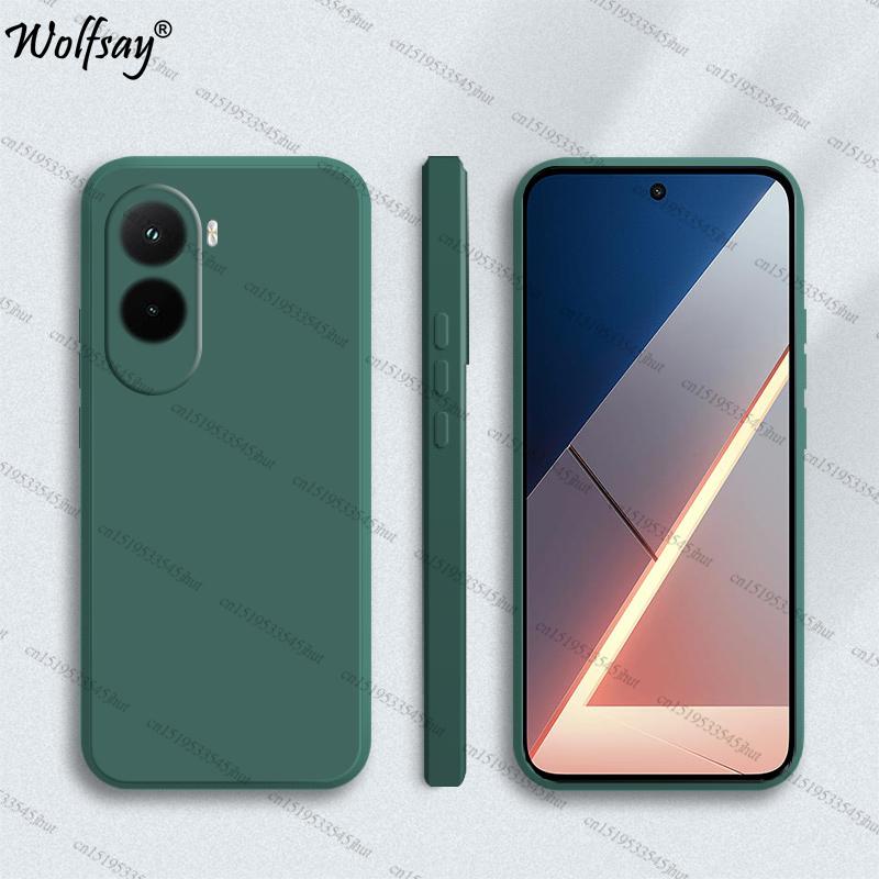 Case For Xiaomi Poco M7 Case Shockproof Soft TPU Original Liquid Silicone Back Case For Poco M7 Cover For Poco M7 Plus 5G Funda