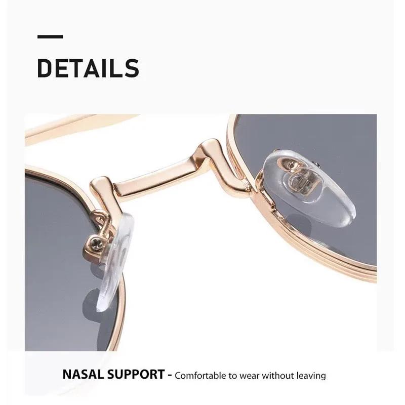 Fashion Square Frame UV-Protective Myopia Glasses gentlemen's Metal Double-Bridge Driving Glasses Outdoor UV400 Shades Eyewear