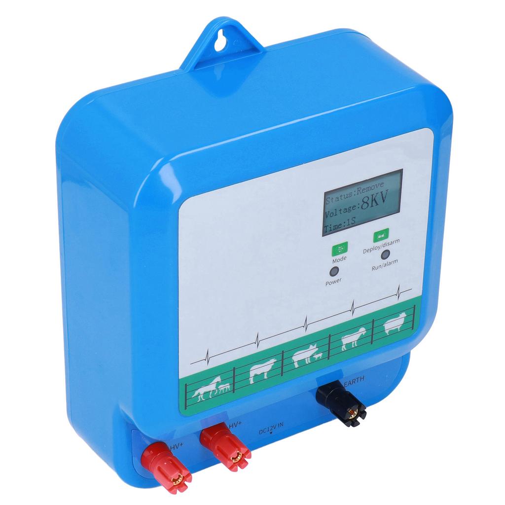3‑40km Electric Fence Charger Solar Battery Powered Electric Fence Kit for Preventing Wild Animals Intruding CN