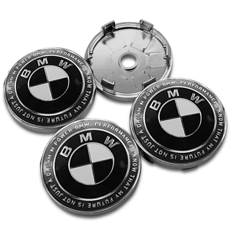 4Pc 56mm+60mm Car Logo Wheel Center Cap Emblem For BMW M Performance E46 E90 E60 F10 E39 F30 E36 F20 E87 E90 E70 Hub Cover Badge