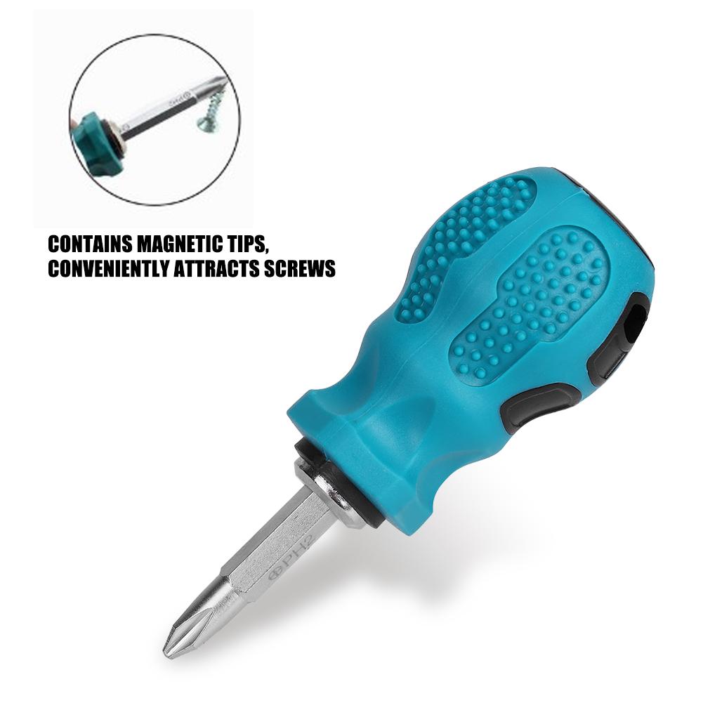 Mini Magnetic Dual Purpose Cross Slot Bits Screwdriver