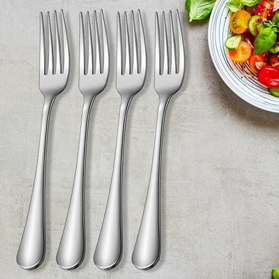 4/8/12PCS Stainless Steel Forks Flatware Dinner Salad Forks Fine Flatware Fruit Forks for Home Kitchen Restaurant Office School