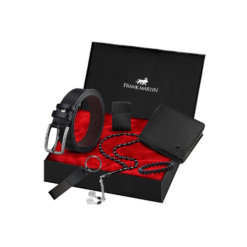 Men's Wallet Belt Keychain Gift Set 60-002