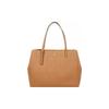 TB Emerson Metal Double T Logo Minimalist Fashion Large Capacity Zipper Tote Bag Women Tote Caramel-Brown 134837-909