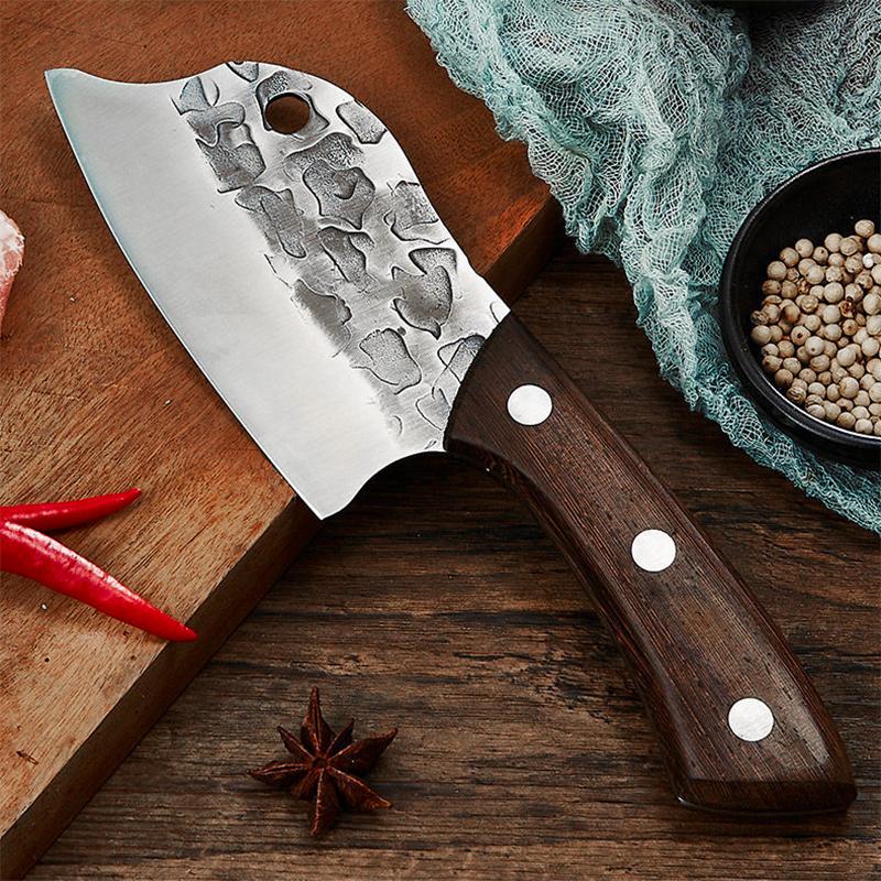 Stainless Steel Kitchen Knife Boning Knife Fish Cutter Knife Wooden Handle Meat Cleaver Cooking Knife Bone Kitchen Accessories