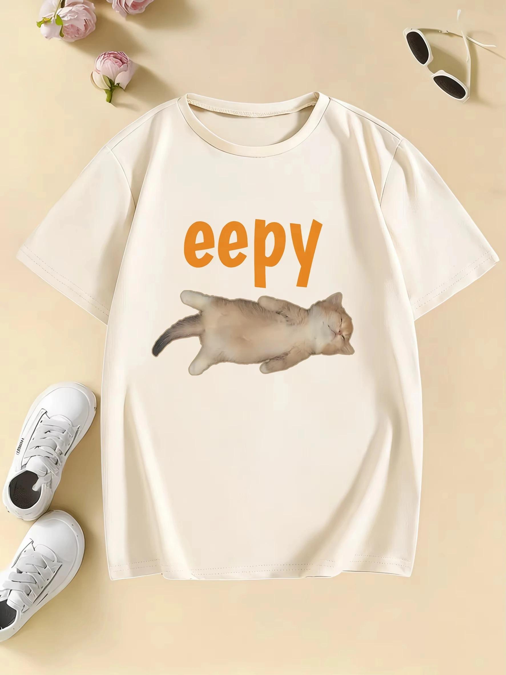 Angry Cat Meme TShirt Unisex Cat TShirt Crew Neck Short Sleeve Fashion Streetwear Women And Unisex Comfortable Fashion TShirt XL