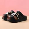 Fashion Couple Summer Thick-soled Hole Shoes Heightening Non-slip Slipper Deodorant Breathable Cartoon Men Women Beach Bag Head Slippers