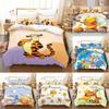 Set Biancheria da Letto per Bambini Winnie the Pooh in Flanella e Colori Vivaci per Decorazione Stanza Bambini