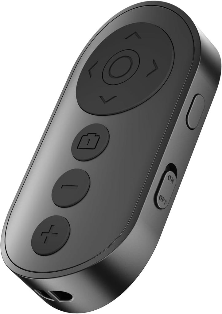 Wireless Remote Control with Zoom for iPhone and Android Versatile Shutter with Front Rear Camera Switch for Photos and Video Remote Clicker