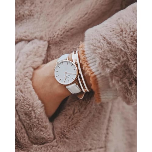 [Official Shop/2-Year Warranty/Authentic Import] Daniel Wellington DW Women's Petite Bondi Watch, 28mm, Stylish, Popular, Cute Leather Watch, Perfect