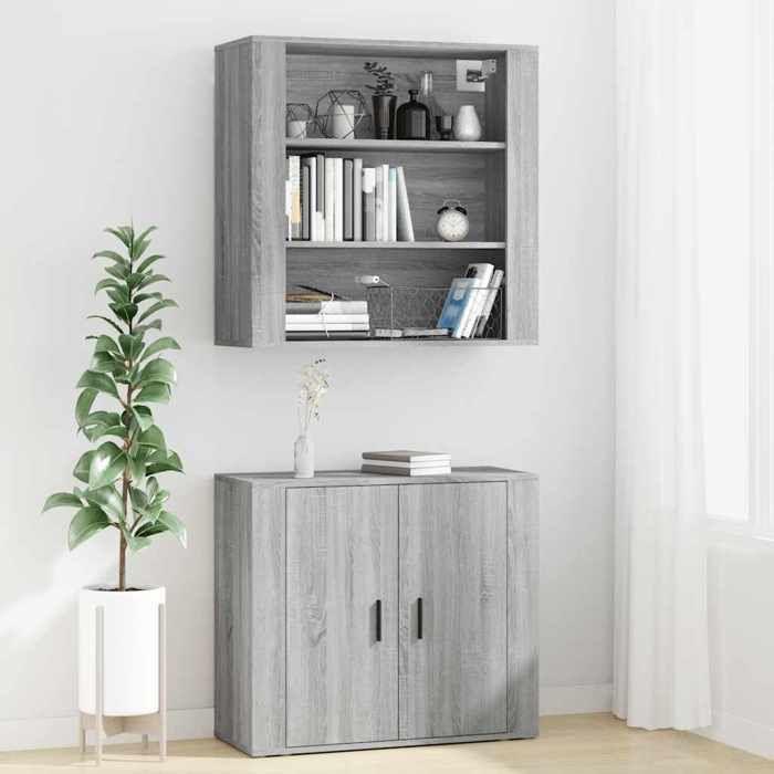 Hohes Buffet - Maison Exclusive - Sonoma - Grau - Holzwerkstoff