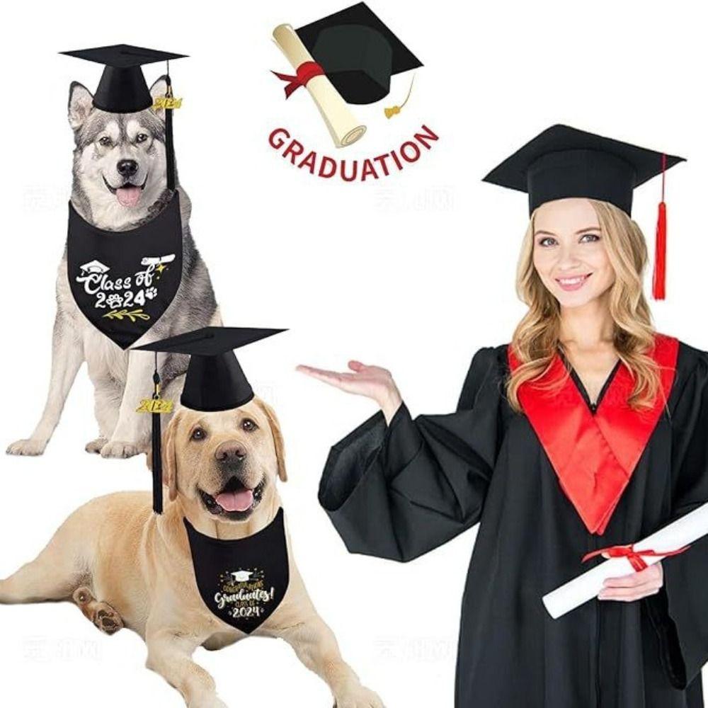 with 2026 Tassel Dog and Cats Graduation Hats Mini Graduation Cap Holiday Costume Accessories