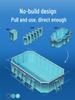 Inflatable Children's Swimming Pool with Slide - No Inflation Needed, Thickened Foldable Design for Home and Outdoor Use