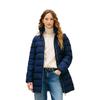 Casual Commuter Fur-Lined Hooded Slim Fit Mid-Length Double Zipper Down Jacket Women Outerwear WW0WW47540