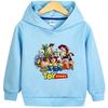Adorable Toy Story Characters Light Purple Hoodie for Kids – Energetic Spring & Autumn Cartoon Jacket