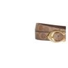 Coach Logo coated canvas calfskin belt women's brown width 2.5cm light luxury high end smooth buckle belt Brown M - without box