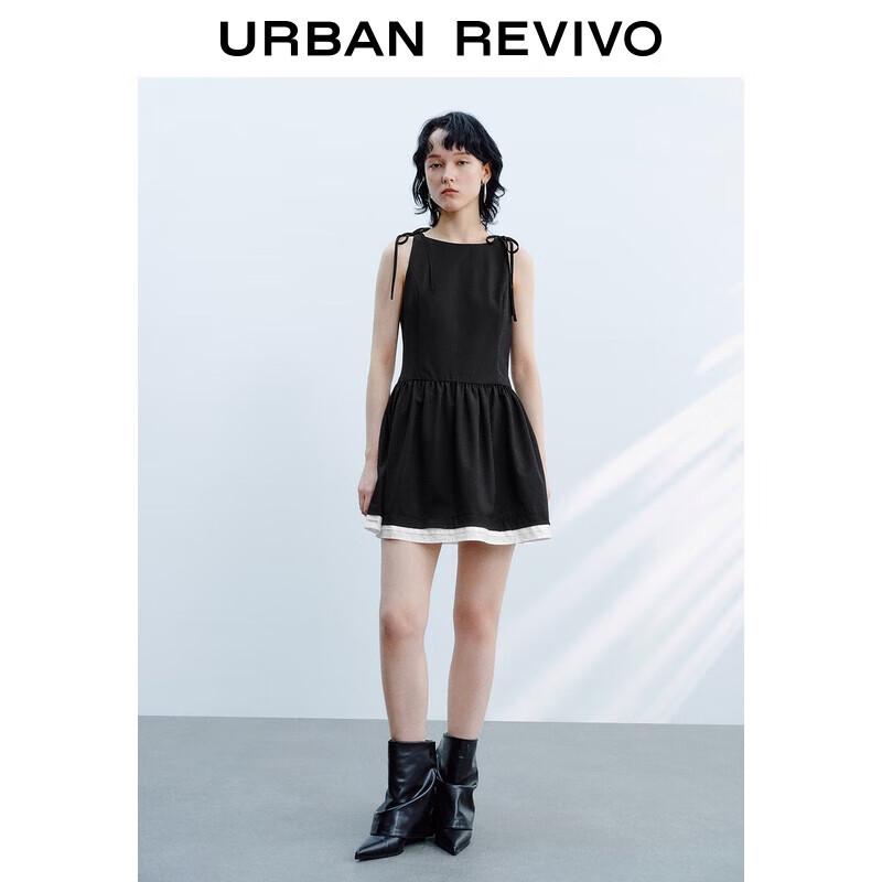 

Casual Sweet Cool Sleeveless Tie-Dye Contrast Dress M