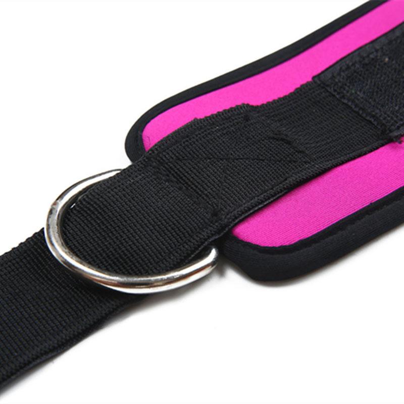 1pcs Double D-Ring Ankle Straps for Gym Workouts Glutes Legs Strength Foot Support Ankle Protector Padded for Kickbacks