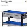 Three-Layer Movable Workshop Trolley for Auto Repair Tools and Parts Storage