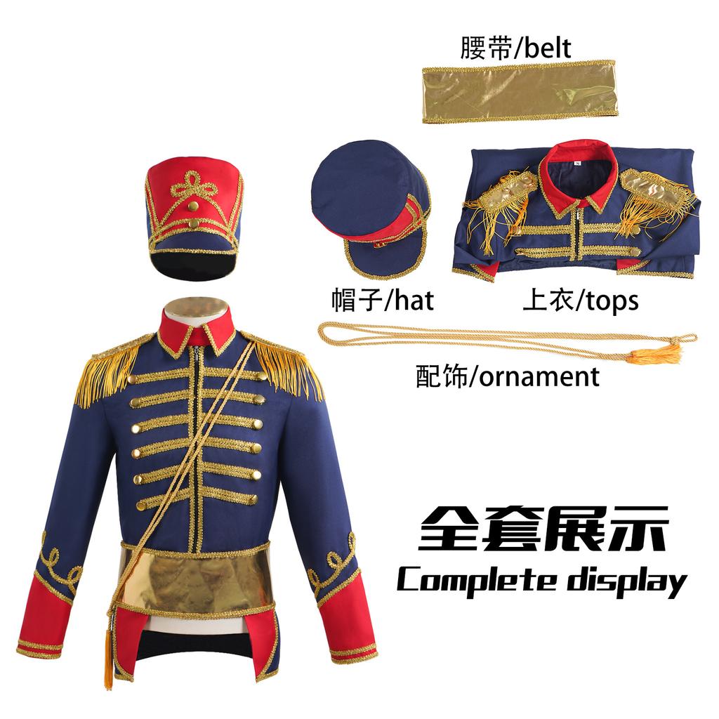 Halloween cosplay costume European handsome court show top hat European top