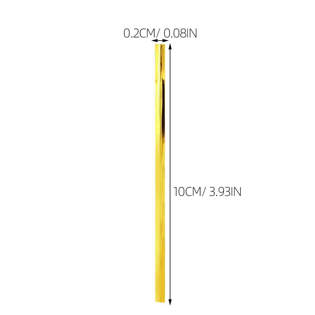 800Pcs Ties Strong Wire for Bread Candy Gift Treat Bags Packaging Holiday Party Use 12Cm Golden Ties 10CM&other