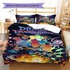 Dragon Striker Pattern Bedding Set Quilt Cover Pillowcase Home Decor Gift (1 * duvet cover + 2 * pillowcase, without core)