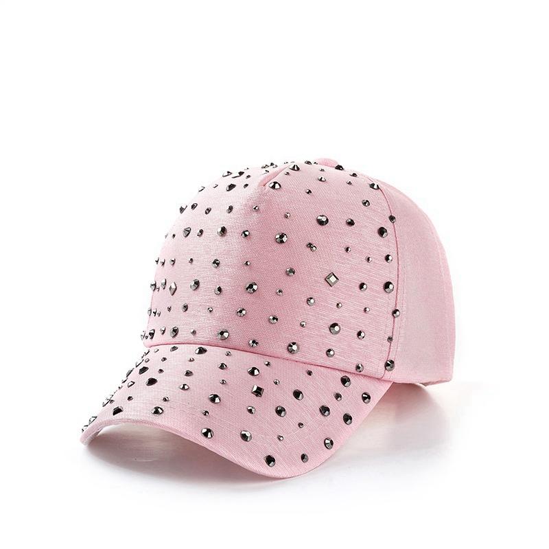 Rhinestone Adjustable Baseball Cap Trucker Cap Men Breathable Mesh Korean Version Summer Snapback Dad Hat