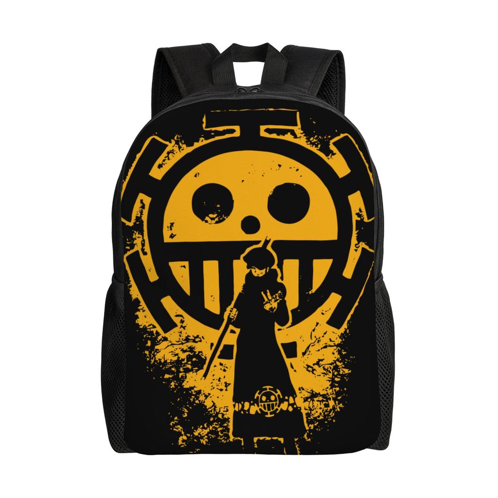 Best All Characters Anime Backpack for Men Women Student Work Daypack Pirate Flag One Piece College Shoulder Bag Lightweight